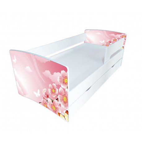 Кровать с ящиком Viorina-Deko Kinder Cool 04 Цветы