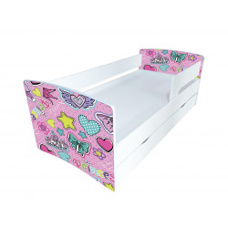 Кровать с ящиком Viorina-Deko Kinder Cool 09 Модная принцесса