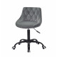 Кресло Onder Mebli Foro+Button BK-Office Бархат Серый B-1004