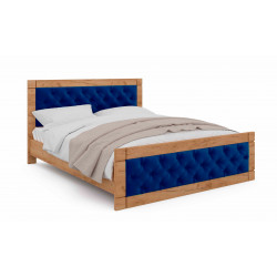 Ліжко двоспальна Viorina-Deko Natali 160х200 см Blue