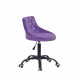 Кресло со стразами Onder Mebli Foro+SV BK-Office Бархат Пурпурный B-1013