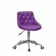 Кресло со стразами Onder Mebli Foro+SV Modern Office ЭкоКожа Пурпурный 1010