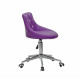 Кресло со стразами Onder Mebli Foro+SV Modern Office ЭкоКожа Пурпурный 1010