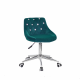 Кресло со стразами Onder Mebli Foro+SV Modern Office Бархат Зеленый B-1003