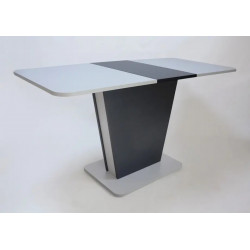 Стол обеденный Cosmo 110-145 графит/серый камень Intarsio
