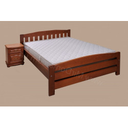 Кровать с деревянным изголовьем Альфа-3 ТеМП