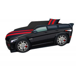 Кровать-машинка с подъёмным механизмом+матрас Viorina-Deko Premium Р001 Range Rover Чёрный