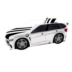 Ліжко-машинка + матрац Viorina-Deko Premium Р002 BMW Білий