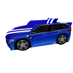 Ліжко-машинка + матрац Viorina-Deko Premium Р002 BMW Синій
