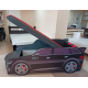 Кровать-машинка с подъёмным механизмом+матрас Viorina-Deko Premium Р003 Audi Q7 Чёрный