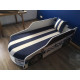 Ліжко-машинка з підйомним механізмом + матрац Viorina-Deko Premium Рolice P005 Білий з синім