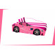 Кровать-машинка с подъёмным механизмом+матрас Viorina-Deko Элит Glamour Е-6 Розовый