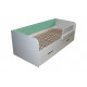 Кровать односпальная с ящиком+защитный бортик Valencia Viorina-Deko бирюзовый