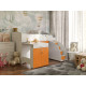 Детская двухъярусная кровать со столом Viorina-Deko Bed-room №5 Оранжевый