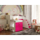 Детская двухъярусная кровать со столом Viorina-Deko Bed-room №5 Малиновый
