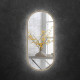 Дзеркало овальне з LED підсвіткою Art-com ZRL7 Дуб сонома