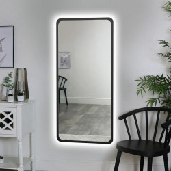 Зеркало прямоугольное c LED подсветкой Art-com ZRL8 Чёрный