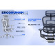 Крісло Ergohuman Luxury 2 Electric Control (EHL2-AB-HAM-5D-E-L, Т-168-B2 NATURAL) Comfort