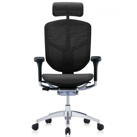 Крісло ENJOY ELITE 2  (EJE2-AB-HAM-5D-L, СЕТКА T-168-B2 BLACK) Comfort