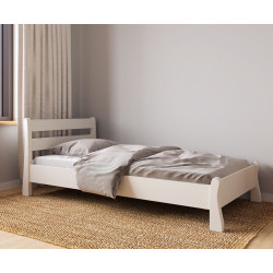Ліжко односпальне біле Венеція Arbor drev