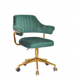Кресло офисное Onder Mebli Jeff GD-Modern Office Бархат Зеленый В-1036