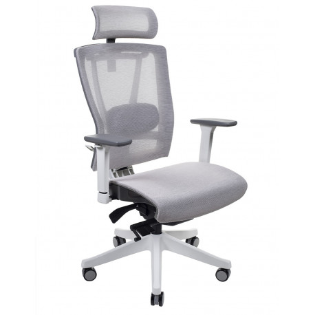 Крісло комп'ютерне ергономічне Ergo Chair 2 Mesh Whit Беж KreslaLux