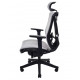Кресло компьютерное эргономичное Ergo Chair 2 Mesh Whit Черный/Серый KreslaLux