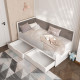 Ліжко із ящиками Brooklyn Viorina-Deko Latte/White