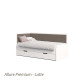 Ліжко із ящиками Brooklyn Viorina-Deko Latte/White