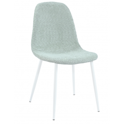 Стілець Vetro Mebel N-160 М'ятний букле/білий