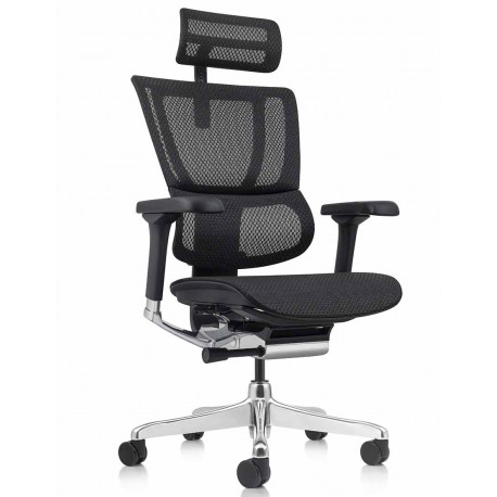 Кресло с тканевым сидением MIRUS-IOO 2 (IOOE2-AB-HAM-5D-L, СЕТКА Т-168-B2 BLACK) Comfort