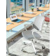 Крісло NIRO-D02 White KreslaLux