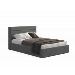 Кровать с мягким изголовьем и подъемным механизмом Viorina-Deko Street Dark Grey