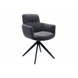 Стул поворотный Vetro Mebel R-185 Антрацит/черный