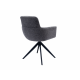 Стілець поворотний Vetro Mebel R-185 Антрацит/чорний