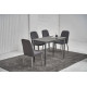Стол Vetro Mebel керамический TM-110 Петра грей/серый