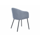 Стул Vetro Mebel M-242 Туманный серый/черный