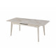Стол Vetro Mebel обеденный раскладной керамика ТМ-125 Мистик грей/капучино