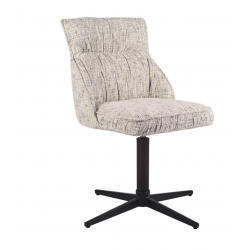 Стул Поворотный Vetro Mebel R-170 Серебряный/Черный