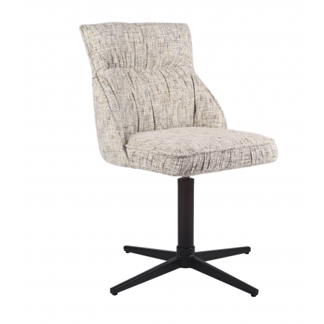 Стілець Поворотний Vetro Mebel R-170 Срібний/Чорний