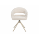 Стул Поворотный Vetro Mebel R-180 Молочное Облако/Капучино