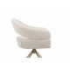 Стілець Поворотний Vetro Mebel R-180 Молочна Хмара/Капучино