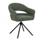 Стул Поворотный Vetro Mebel R-180 Зеленый Мох/Черный