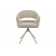 Стул Поворотный Vetro Mebel R-180 Бежевый Лён/Капучино