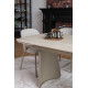 Стіл Обідній Керамічний Vetro Mebel Нардо TML-1270 Розкладний Крема Марфіль/Бежевий
