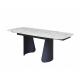 Керамічний Розкладний Стіл Vetro Mebel Нардо TML-1270 Клауді Грей/Чорний