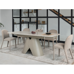 Керамический Стол Vetro Mebel Парис TML-997-1 крема марфиль/бежевый