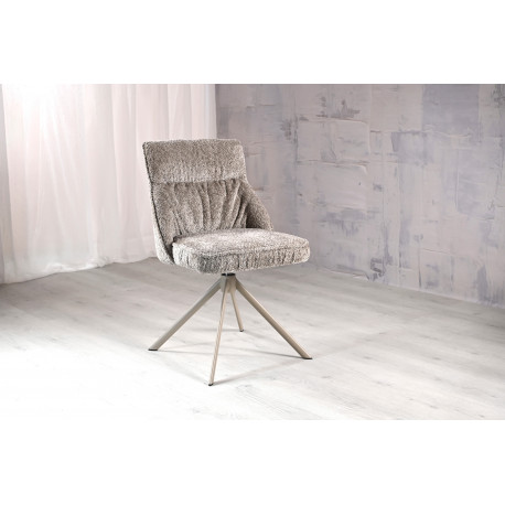 Стул Поворотный Vetro Mebel R-168 Жемчужный Тауп/Капучино