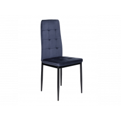 Стілець Vetro Mebel N-66-2 Індіго велюр + чорний