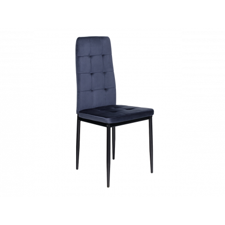 Стілець Vetro Mebel N-66-2 Індіго велюр + чорний